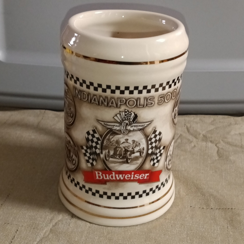 Budweiser 1996 Nascar Indianapolis 500 Beer Stein # 1161 Racing Mug Beer Mug
